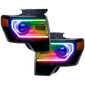 Ford Raptor Headlight Halo Kit - ORACLE Lighting - Perimeter Halo Kit - ColorSHIFT w/ BC1 Controller - `09-`14 Ford Raptor Headlight Halo Kit - ORACLE Lighting - Perimeter Halo Kit - ColorSHIFT w/ BC1 Controller - `09-`14